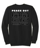Peace Out Crewneck Sweatshirt - Alden Seniors 2022
