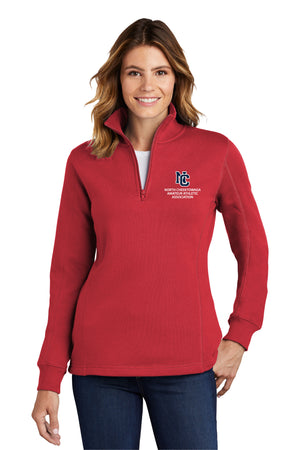 NCAAA Ladies 1/4 Zip Sweatshirt